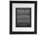 Vince Lombardi the Real Glory Quote Inspirational Motivational Typography Poster Print Home Decor 8x10 on 8.5x11 Print