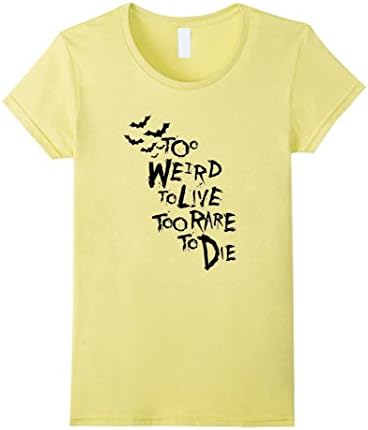 Women's Too Weird to Live Rare to die Shirt Hunter Thompson Medium Lemon