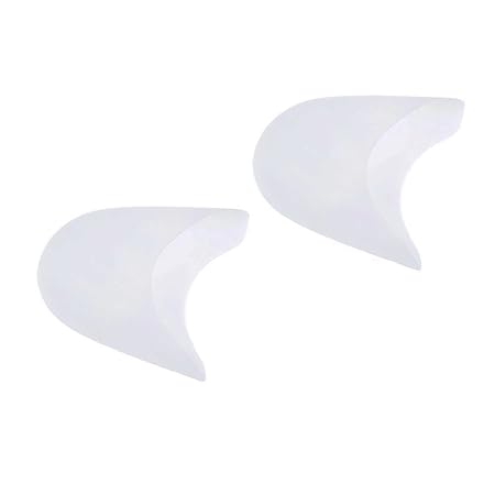 ROSENICE Zehenkappen Silikon Gel Protektoren Ballett High Heels Schuhe Zehenschutzkappen 1 Paar (weiß)