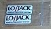 Lojack Lo-Jack car Security Decals Stickers Theft Deterrent GPS Tracking