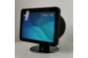 ATOPHK Aluminum Stand for Echo Show 8 (2023 & 2021 Models), 25° Tilt & Swivel, 8 Magnets Non-Slip Base, 5.2" Height, Aviation-Grade Design (Black)