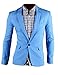XQS Men's Casual One-Button Solid Modern-Fit Blazer Suit Jacket