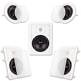 Acoustic Audio HT-65 5.1 Home Theater Speaker System (White)