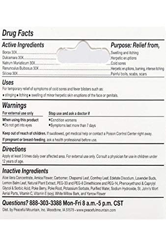 Peaceful Mountain Cold Sore Rescue 0.25 oz