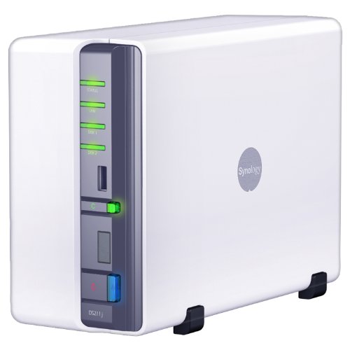 Synology DiskStation 2-Bay (Diskless) Network Attached Storage DS211J (White)