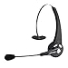 TURN RAISE Professional Over-the-Head Bluetooth Wireless Headset for Drivers, Noise Canceling & Hands Free w/ Microphone for Trucker Receptionist Clerk for Phones, Skype, Call Center, Office