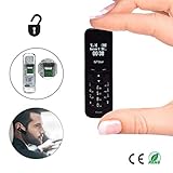 Bluetooth Mini Mobile Phones Supported Sim Card (Black)