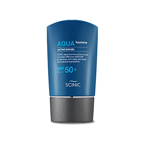 SCINIC Aqua Homme Active Sun Gel Sunscreen Sunblock Fresh SPF50+/PA+++ (50ml)