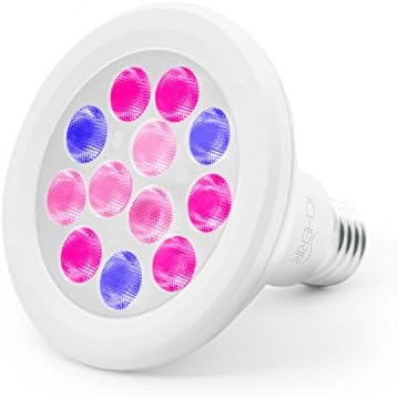 iCherir(TM) Led Grow light Bulb , 12W Grow Plant Light for Indoor Plants, Hydroponics, Mini Greenhouse, Organic Soil...