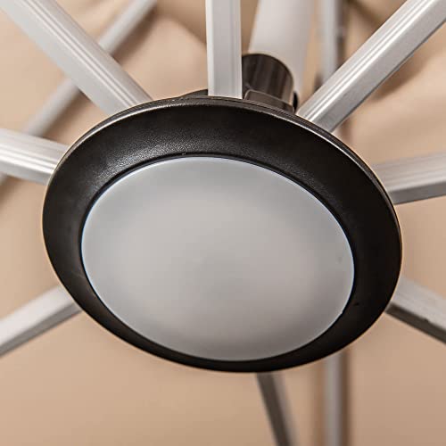 PURPLE LEAF Patio Umbrella Light with Remote Control 12 Color Brightness for Patio Umbrellas