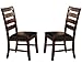 Milton Greens Stars 8740DB Alicante Dining Chair, Dark Brown, Set of 2