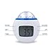 Sinweda Sky Star Night Light Projector Lamp Bedroom Alarm Clock with Music Backlight Calendar Thermometer for Children Kids Birthday Gift