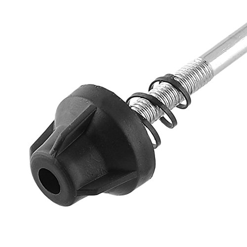 Juscycling Road Mountain Bicycle MTB Wheel Hub Front and Rear QR Quick Release Skewers Clip Lever Axle 145/185mm, Pair, Multiple Color Options (Black)