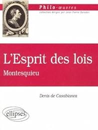 "L' esprit des lois", Montesquieu