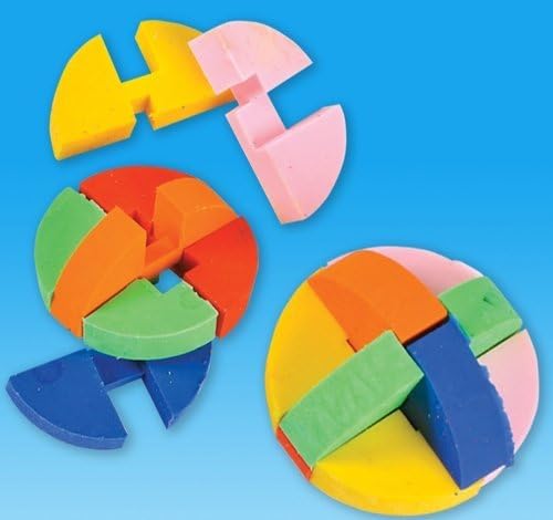 Puzzle Ball Eraser, Package of 12