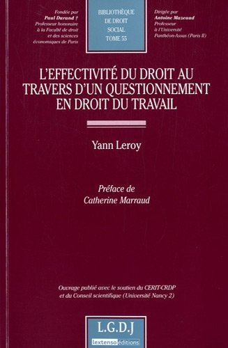 L' effectivité du droit au travers d'un questionnement en droit du travail