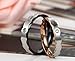 Flongo Mens Womens 5mm 3.5mm I Will Always Be with You Couples Ring, Stainless Steel Wedding Engagement Promise Ring Band