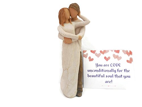 Willow Tree Together Love Couple Figurines. Best Valentines Day Gifts for a Wife, Spouse, Girlfriend, Friend, Her