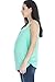 Smallshow Women's Maternity Nursing Tank Top Sleeveless Comfy Breastfeeding Clothes (L) Green