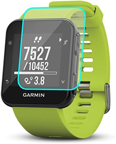 2X Protec Screen Protector that is Compatible with Garmin Forerunner 35 [Flexible Tempered Glass Coating] Full Coverage [Easy Install] 2 Pack [Made in the USA]