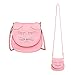 Pinky Family Little Girls Purse Cute Cat Coin Purse Shoulder Bag Handbag Girls Gift (Pink)