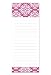 Note Card Cafe 6-Pack Magnetic Notepads for Fridge | 50 Sheets per Pack | 3.5 x 9 in | Damask Design | Great for To Do List, Grocery Shopping List, School Reminders