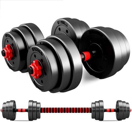 Xiaokeai Mancuerna Mancuernas Dumbbells Men's Fitness Home Fitness Equipment Durable Adjustable Barbell Board Weight Dumbbells Physical Exercise Men's Doubles Mancuerna Mancuernas