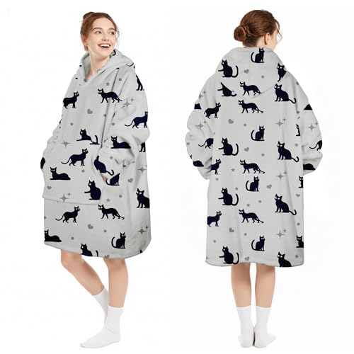 Queenshin Oversized Hoodie for Teen Ladies, Super Soft and Comfortable Sherpa Pullover