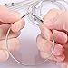 Hulless 30 pcs Stainless Steel Wire Keychains 1.5mm Cable 6.3 Inch Key Ring Loops for Hanging Luggage Tags or ID Tags.