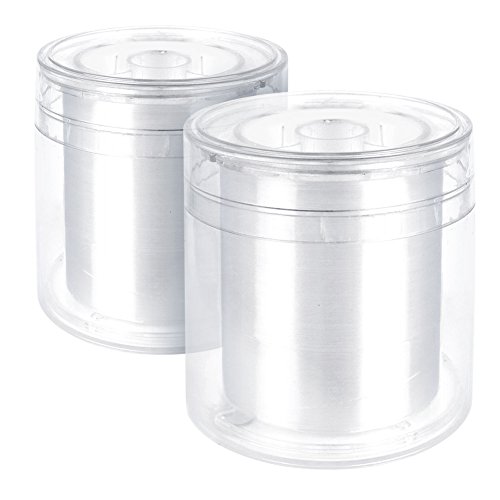 Mono Fish Line | 2pcs Strong 546.8yd 4.0 Fishing Line, Flexible Sensitivity Simple Control | Anti-Shock Abrasion Resistant 18lbs Tensile 6.69 Knot Strength Nylon for Freshwater Saltwater | 1466.5