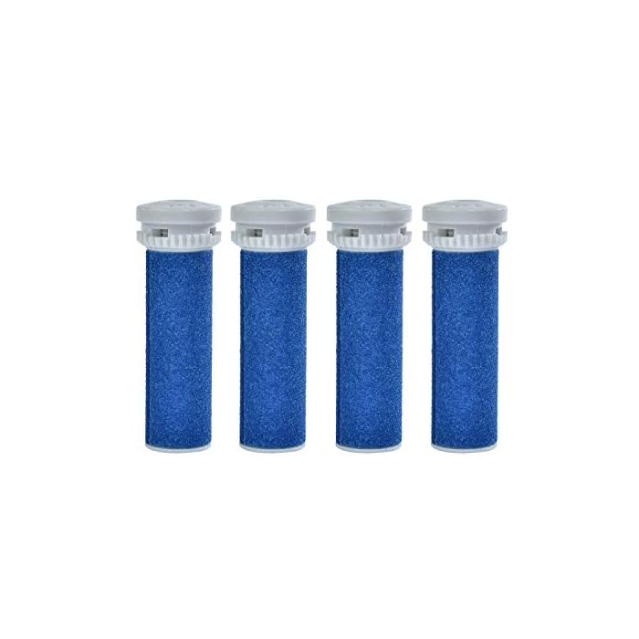 4 Pack Replacement Roller Refills Compatible with Scholl Express Pedi Foot Smoother-Extra Coarse