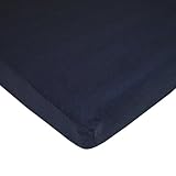 TL Care Supreme 100% Jersey Knit Crib Sheet, Navy, 28