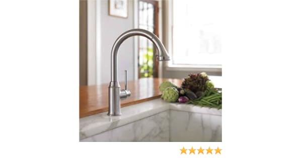 Hansgrohe 04492800 Talis C Higharc Kitchen Faucet Steel Optik