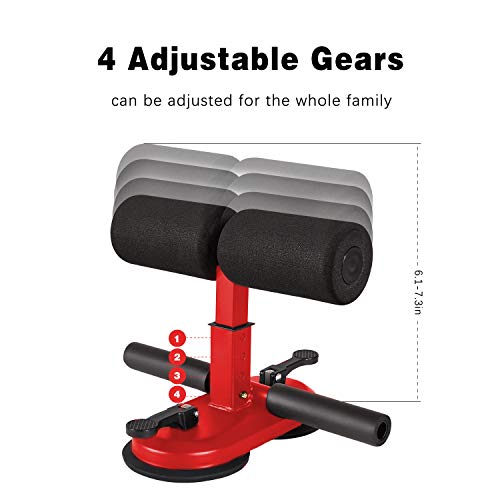 Flyfan-Sit-Up-Bar-Sit-Up-Assistant-Equipment-Portable-Adjustable-Sit-Ups-Foot-Holder-with-2-Suction-Cups-and-4-Positions-for-Abs-Home-Exercise
