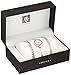 Anne Klein Women's AK/2046RGST Premium Crystal Accented Rose Gold-Tone Bangle Watch and Bracelet Set