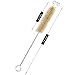 Test Tube Cleaning Brush 25mm Dia. Tan Bristles Radial Tip 11inch Length Tube Wash Cleaning Brush for Lab Set Chemistry, 15 Pack (9.4inch)
