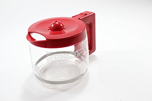 Click Here to See More Images Kenmore YS364902-01 Coffee Maker Glass Carafe (Red) Genuine Original Equipment Manufacturer (OEM) Part for Kenmore, Red