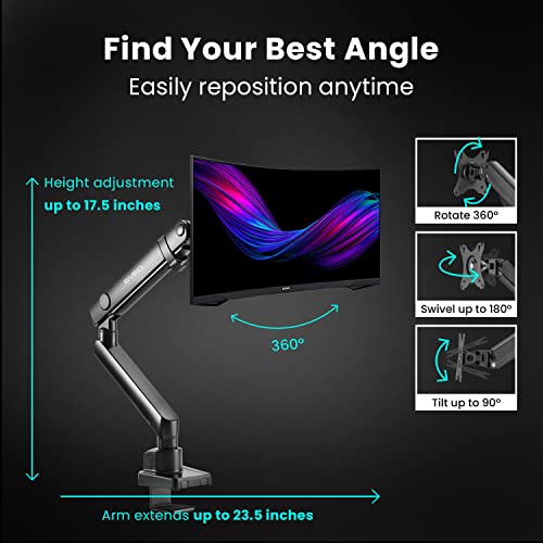 AD Single Monitor Arm For 13-32 Inch Screens For 56% Off - View #5