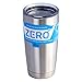Zero Degree Stainless Steel Tumbler with Lid, Double Wall Vacuum Insulated Travel Mug for Hot and Cold Drink (20oz)
