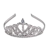Rhinestone Two Heart Princess Tiara
