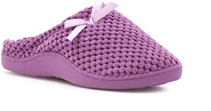The Slipper Company - Womens Lilac Closed Mule Sipper with Bow