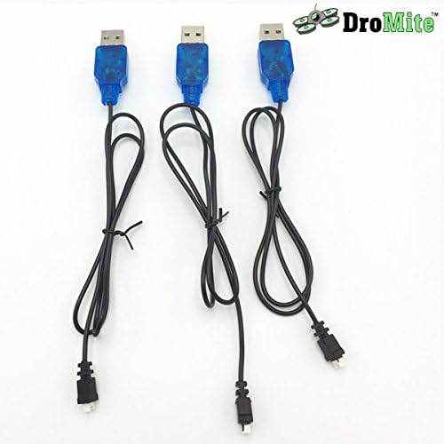 3 DroMite Micro JST USB Battery Chargers for 1s Batteries