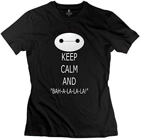 RenHe Women's Fist Bump Baymax Slim Fit T-shirts Size XXL Black