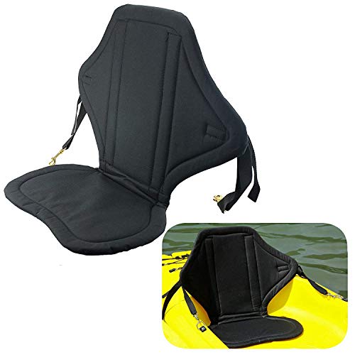 Standard Sit-On-Top Seat Fully adjustable Kayak Padded seat and Backrest canoe marine (Best Canoe Seats With Backs)