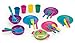 Pretend and Play Childrens Kitchen Dishes Set for Kids, 27 Piece set with Drainer