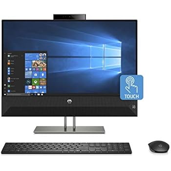 HP Pavilion 24-inch All-in-One Computer, AMD Ryzen 5 2600H, 8 GB RAM, 2 TB hard drive, Windows 10 (24-xa0020, Black) - 4NM45AA#ABA
