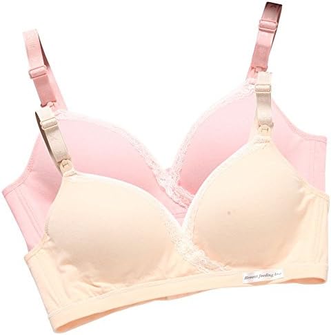 Cotton Women's Nursing Bra Maternal Postpartum No Rims 2 Breastfeeding Systems Bras