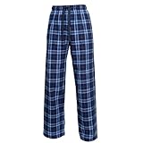 Boxercraft Plaid 100% Cotton Flannel Pant F20, Navy/Light Blue-Youth Medium...