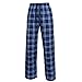 Boxercraft Plaid 100% Cotton Flannel Pant w/Pockets, YOUTH Navy/Light Blue-M