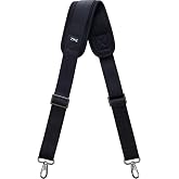 ZINZ 57" Adjustable Bag Straps Replacement with Thick Fixed Pad | Metal Swivel Hooks, Dual Balance Buckles, Soft &amp; Breathable, Fits Laptop Bag Gym Messenger Crossbody and most Bags